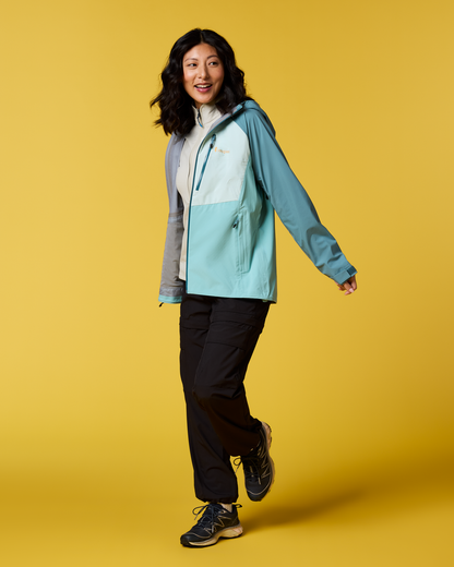 Impermeo 3L Hooded Shell Jacket - Women's - Everglade/Tide Pool - US 8106