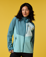 Impermeo 3L Hooded Shell Jacket - Women's - Everglade/Tide Pool - US 8106