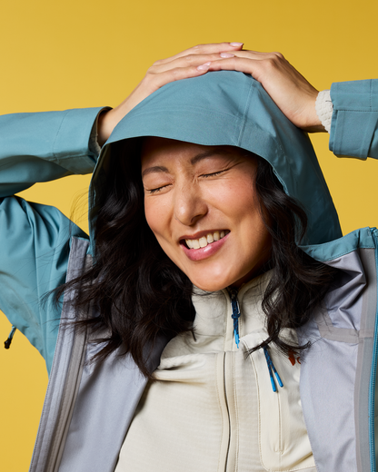 Impermeo 3L Hooded Shell Jacket - Women's - Everglade/Tide Pool - US 8106