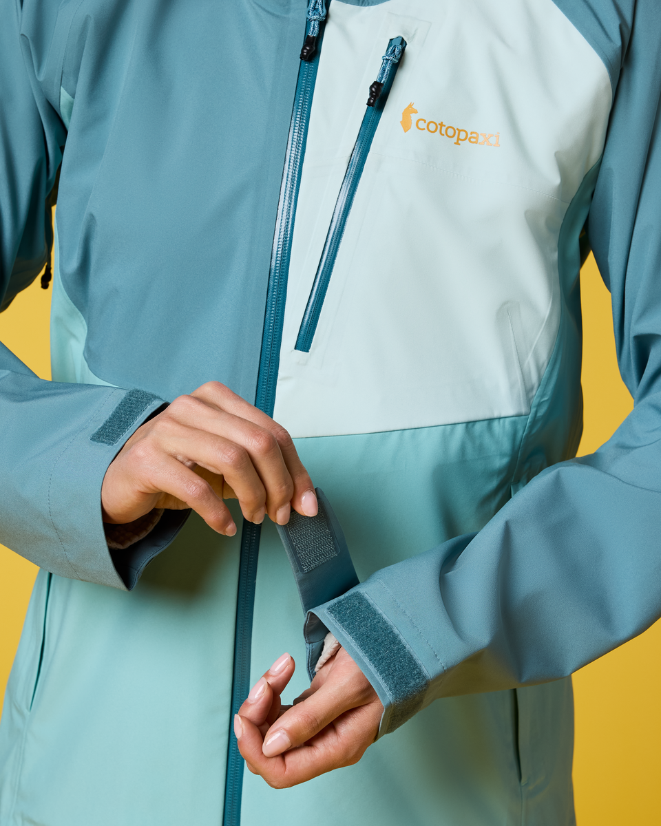 Impermeo 3L Hooded Shell Jacket - Women's - Everglade/Tide Pool - US 8106