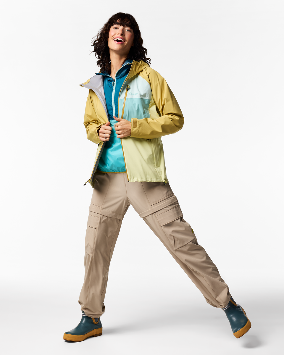 Impermeo 3L Hooded Shell Jacket - Women's - Husk/Honeydew - US 8881