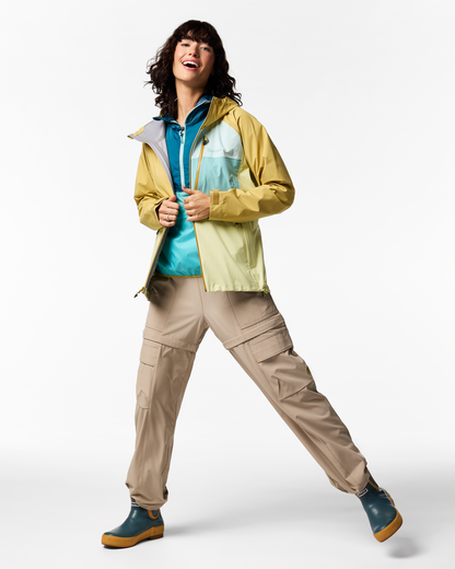 Impermeo 3L Hooded Shell Jacket - Women's - Husk/Honeydew - US 8881