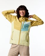 Impermeo 3L Hooded Shell Jacket - Women's - Husk/Honeydew - US 8881