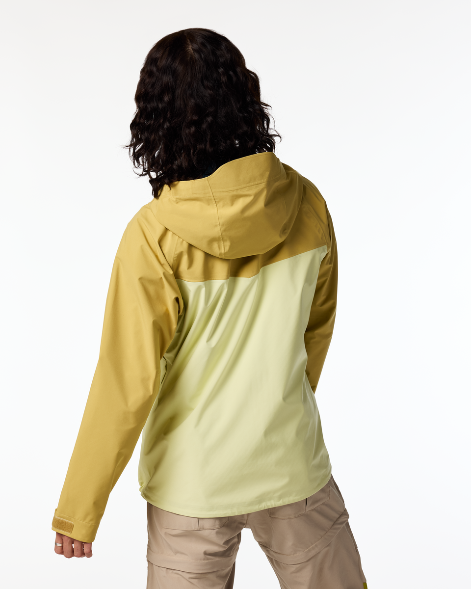 Impermeo 3L Hooded Shell Jacket - Women's - Husk/Honeydew - US 8881