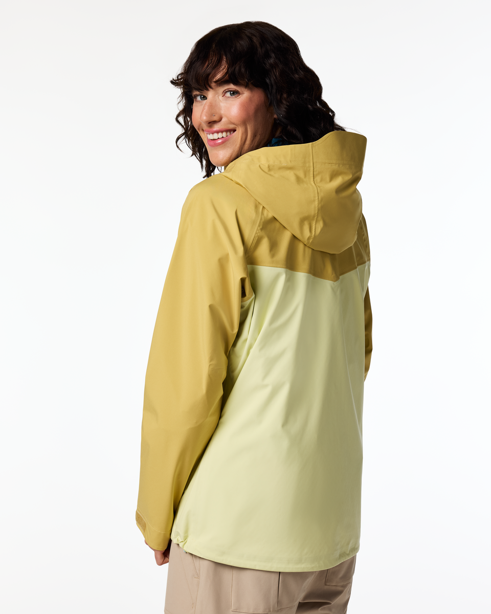 Impermeo 3L Hooded Shell Jacket - Women's - Husk/Honeydew - US 8881