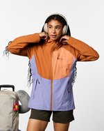 Impermeo 3L Hooded Shell Jacket - Women's - Whiskey/Aster - US 1201