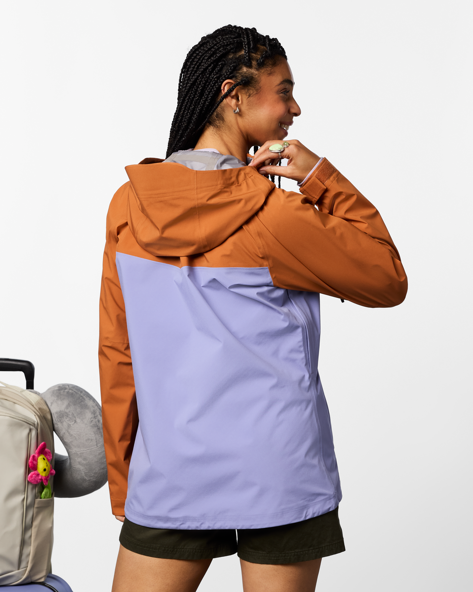 Impermeo 3L Hooded Shell Jacket - Women's - Whiskey/Aster - US 1201