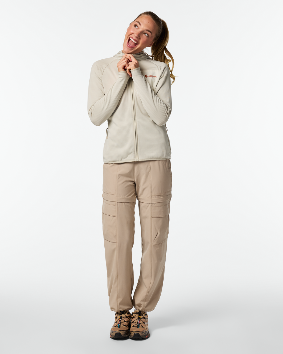Otero Fleece Full-Zip Hooded Jacket - Women's - Mineral - US 7226