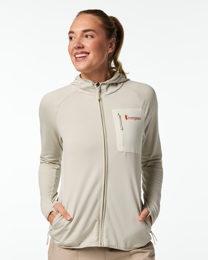 Otero Fleece Full-Zip Hooded Jacket - Women's - Mineral - US 7226