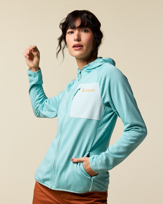 Otero Fleece Full-Zip Hooded Jacket - Women's - Tide Pool - US 8081