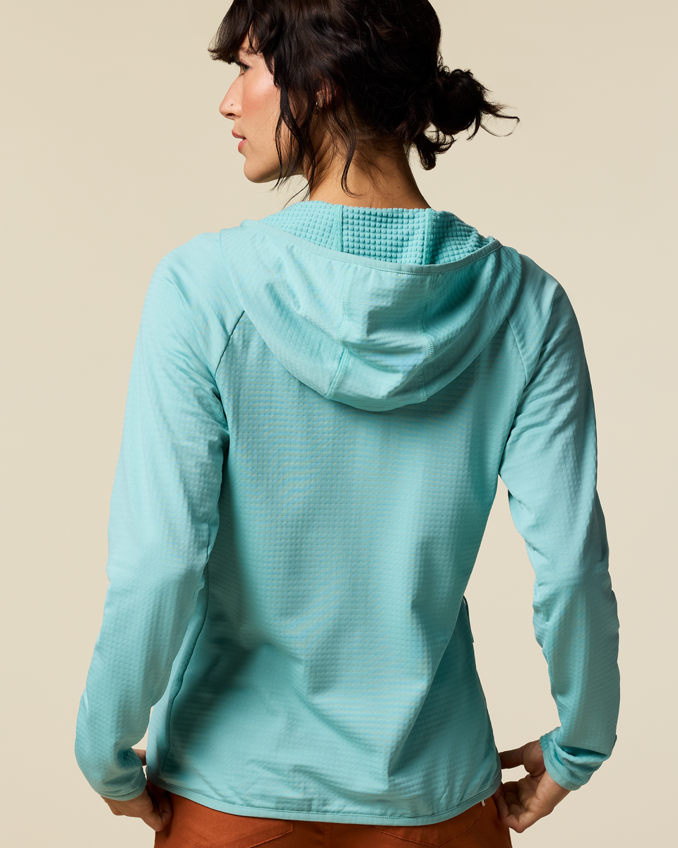Otero Fleece Full-Zip Hooded Jacket - Women's - Tide Pool - US 8081