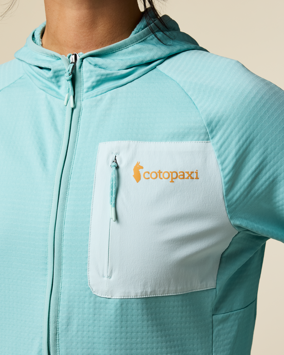 Otero Fleece Full-Zip Hooded Jacket - Women's - Tide Pool - US 8081