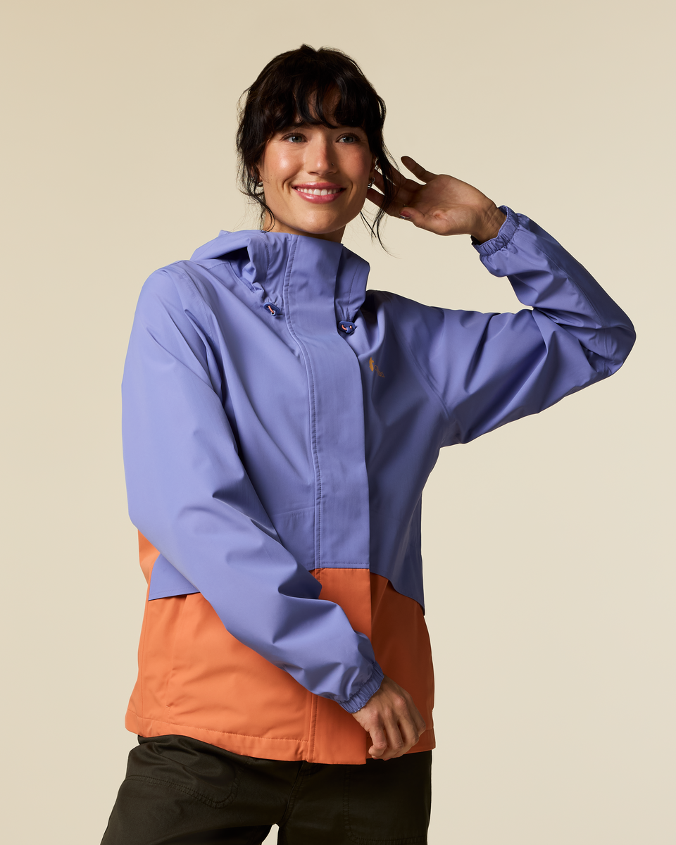 Rayu Rain Jacket - Women's - Aster/Grapefruit - US 9056