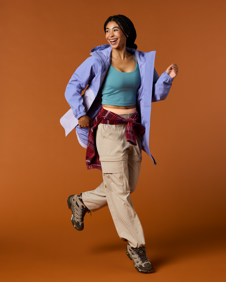 Rayu Rain Parka - Women's - Aster/Moonbeam - US 5914