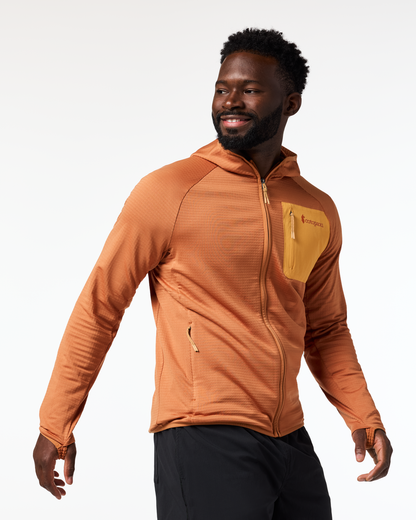 Otero Fleece Full-Zip Hooded Jacket - Men's - Whiskey - US 4645