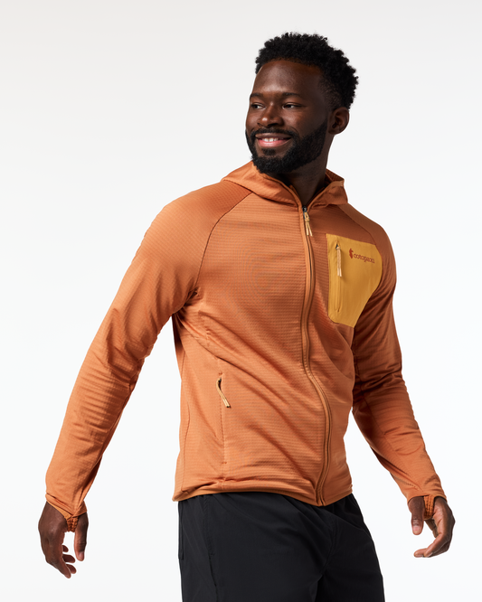 Otero Fleece Full-Zip Hooded Jacket - Men's - Whiskey - US 4645