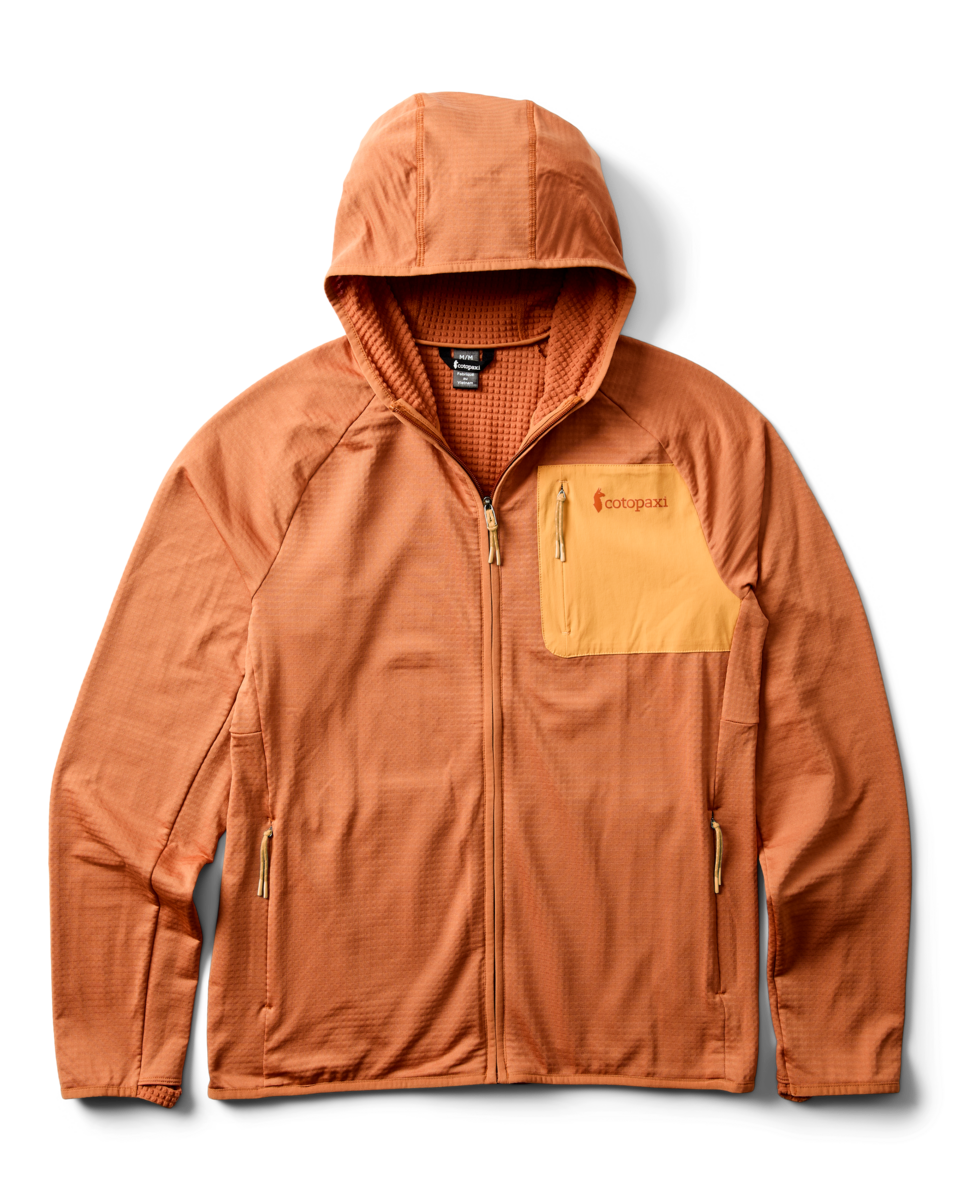 Otero Fleece Full-Zip Hooded Jacket - Men's - Whiskey - US 4645
