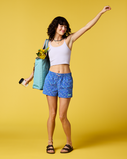 Brinco 3" Short - Print - Women's - Splash Azure - US 1754