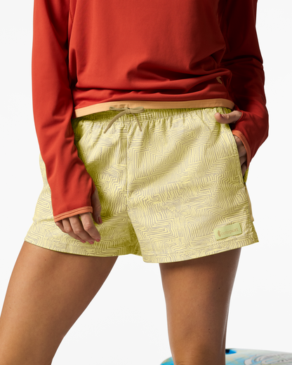 Brinco 3" Short - Print - Women's - Zen Garden Honeydew - US 2830