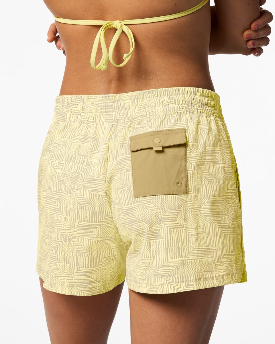Brinco 3" Short - Print - Women's - Zen Garden Honeydew - US 2830