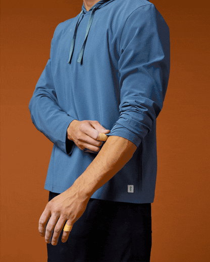 Pulso Tech Hoodie - Men's - Steel Blue - US 5699