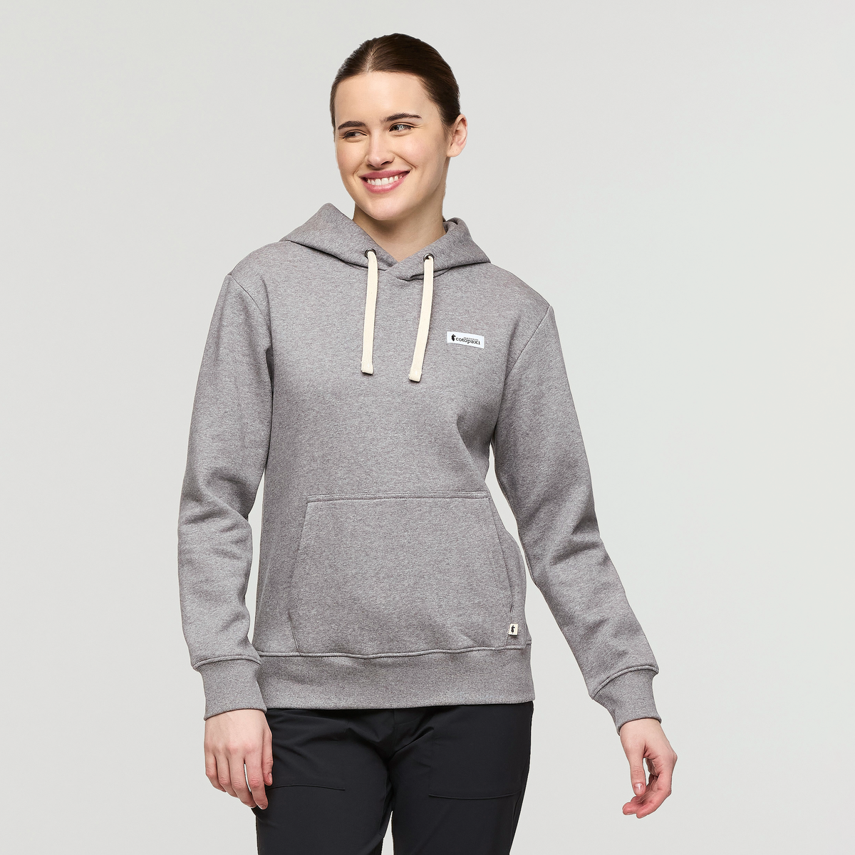 Llama Patch Pullover Hoodie - Women's - Heather Grey - US 4783