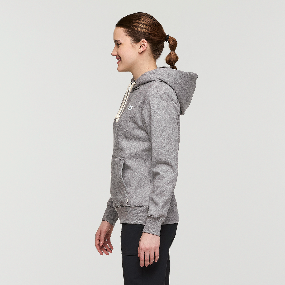 Llama Patch Pullover Hoodie - Women's - Heather Grey - US 4783