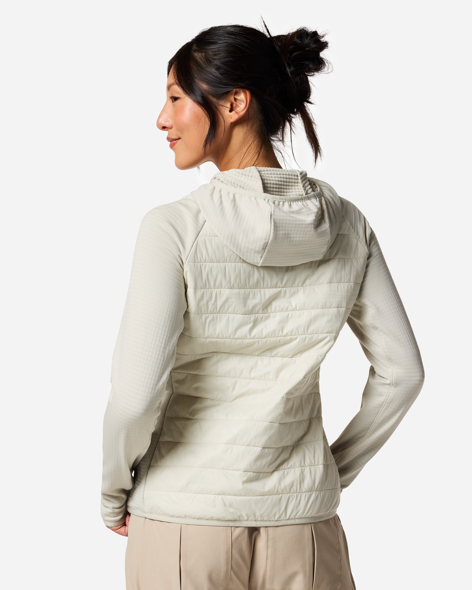 Acodo Hybrid Hooded Jacket - Women's - Chalk/Mineral - US 6496