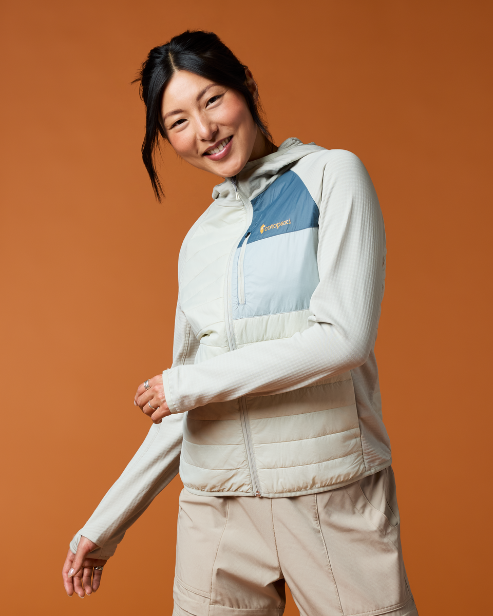 Acodo Hybrid Hooded Jacket - Women's - Chalk/Mineral - US 6496