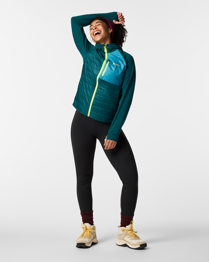 Acodo Hybrid Hooded Jacket - Women's - Deep Ocean - US 3867