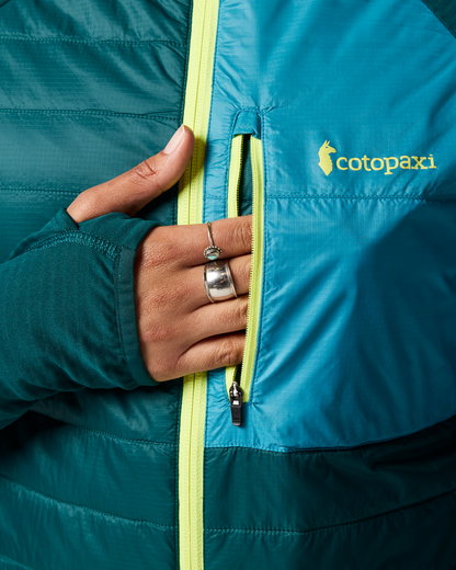 Acodo Hybrid Hooded Jacket - Women's - Deep Ocean - US 3867