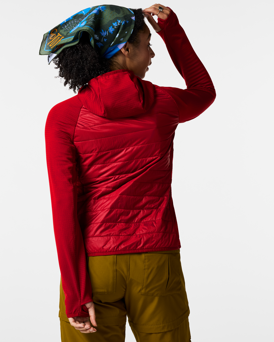 Acodo Hybrid Hooded Jacket - Women's - Spicy - US 7544