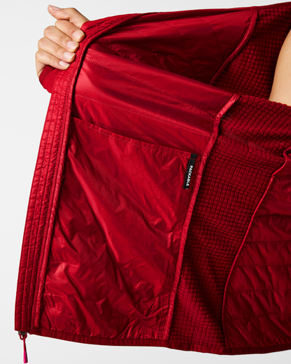 Acodo Hybrid Hooded Jacket - Women's - Spicy - US 7544