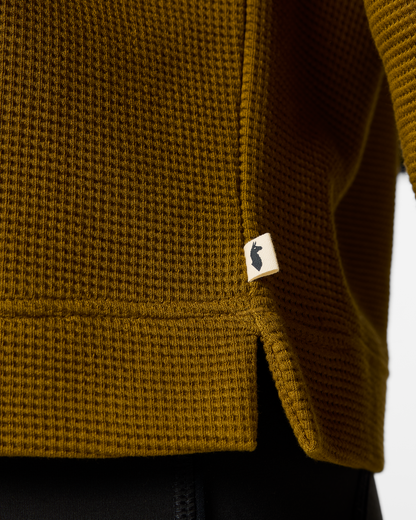 Atajo Long-Sleeve Waffle V-Neck - Women's - Log Cabin - US 2784