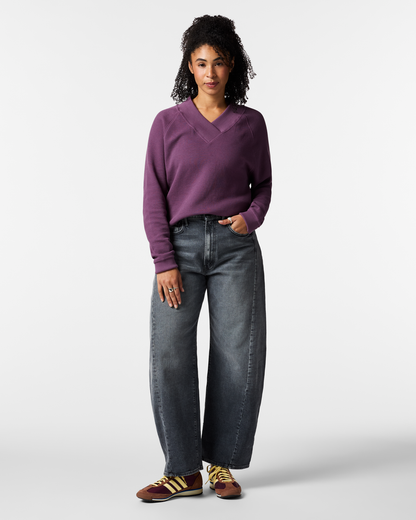 Atajo Long-Sleeve Waffle V-Neck - Women's - Mystic - US 5090
