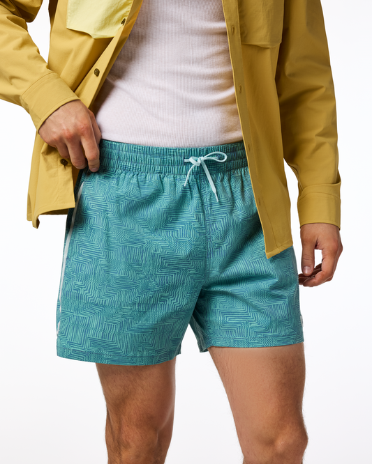 Brinco 5" Short - Print - Men's - Zen Garden Tide Pool - US 5529