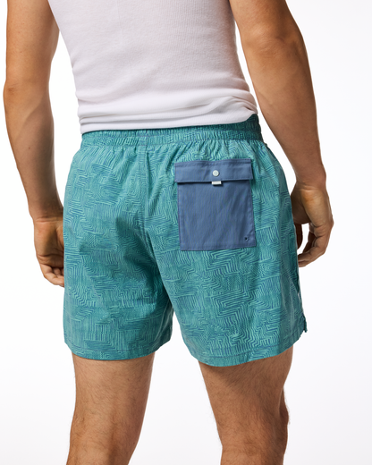 Brinco 5" Short - Print - Men's - Splash Azure - US 3921