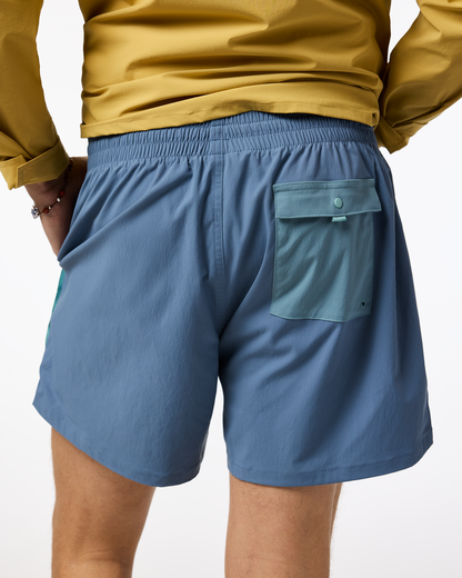 Brinco 5" Short - Solid - Men's - Steel Blue - US 5264