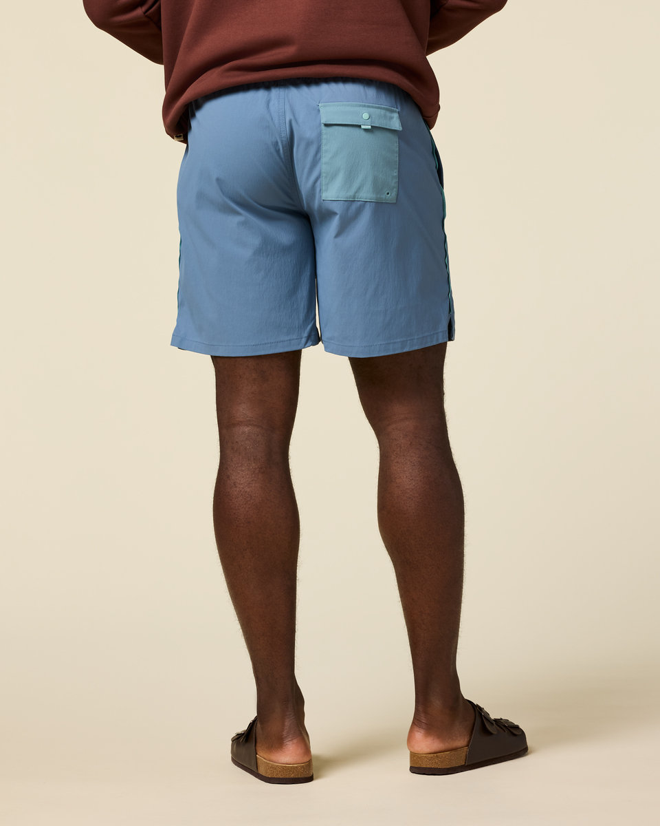 Brinco 7" Short - Solid - Men's - Steel Blue - US 1477