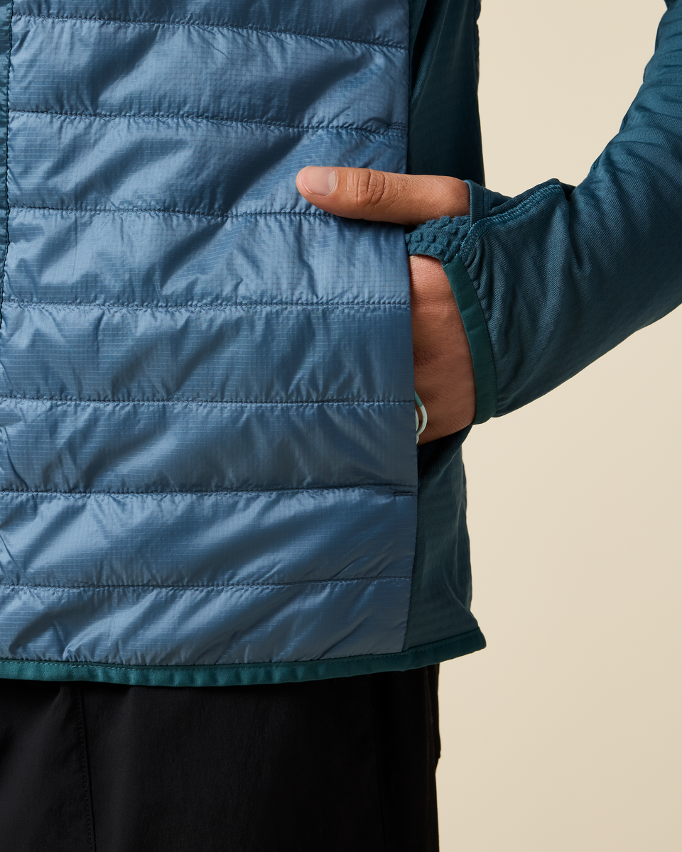Capa Hybrid Insulated Hooded Jacket - Men's - Ocean/Steel Blue - US 3891