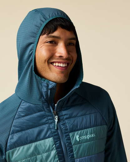 Capa Hybrid Insulated Hooded Jacket - Men's - Ocean/Steel Blue - US 3891