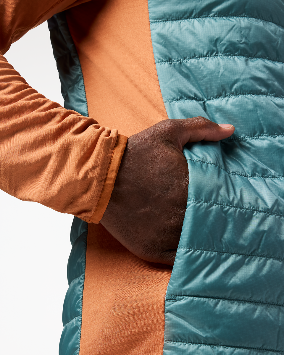 Capa Hybrid Insulated Hooded Jacket - Men's - Whiskey/Everglade - US 4410