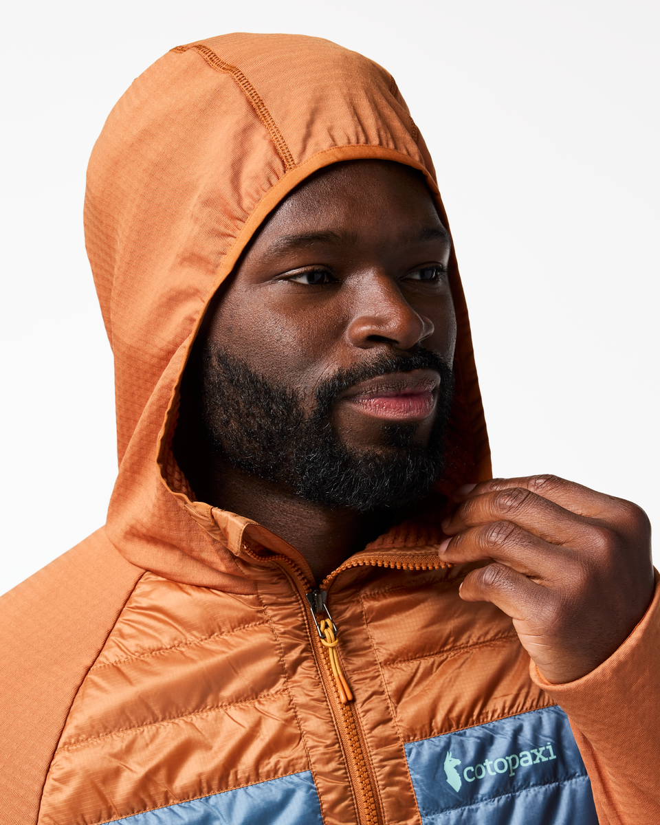 Capa Hybrid Insulated Hooded Jacket - Men's - Whiskey/Everglade - US 4410