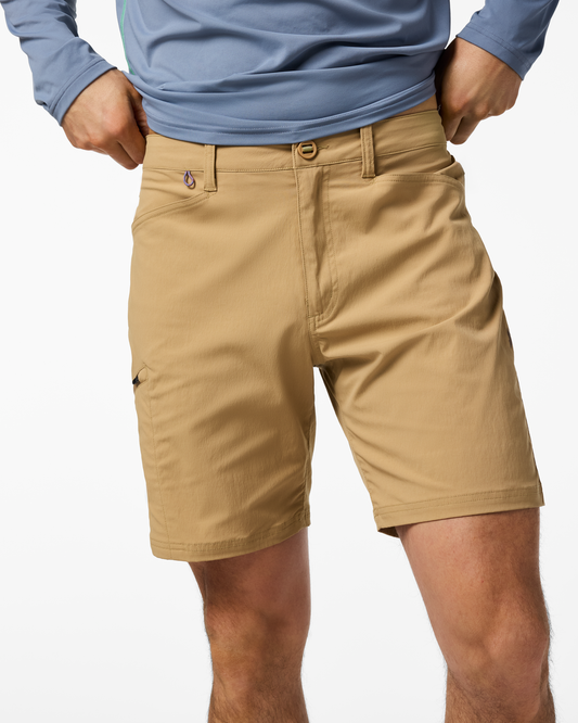 Coraje Tech Short - Men's - Khaki - US 7489