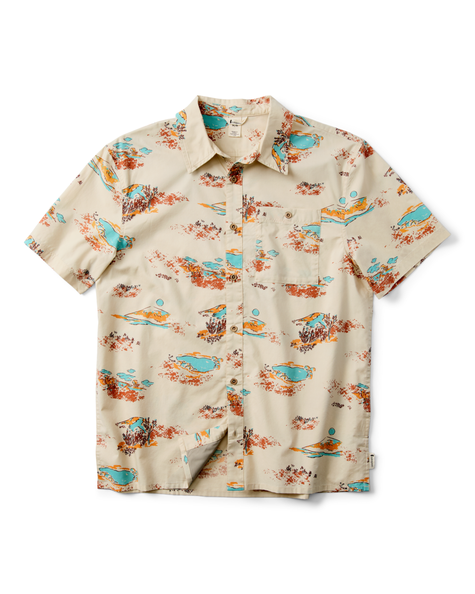 Estival Button Up Shirt - Print - Men's - Mt Cotopaxi Cream - US 5956