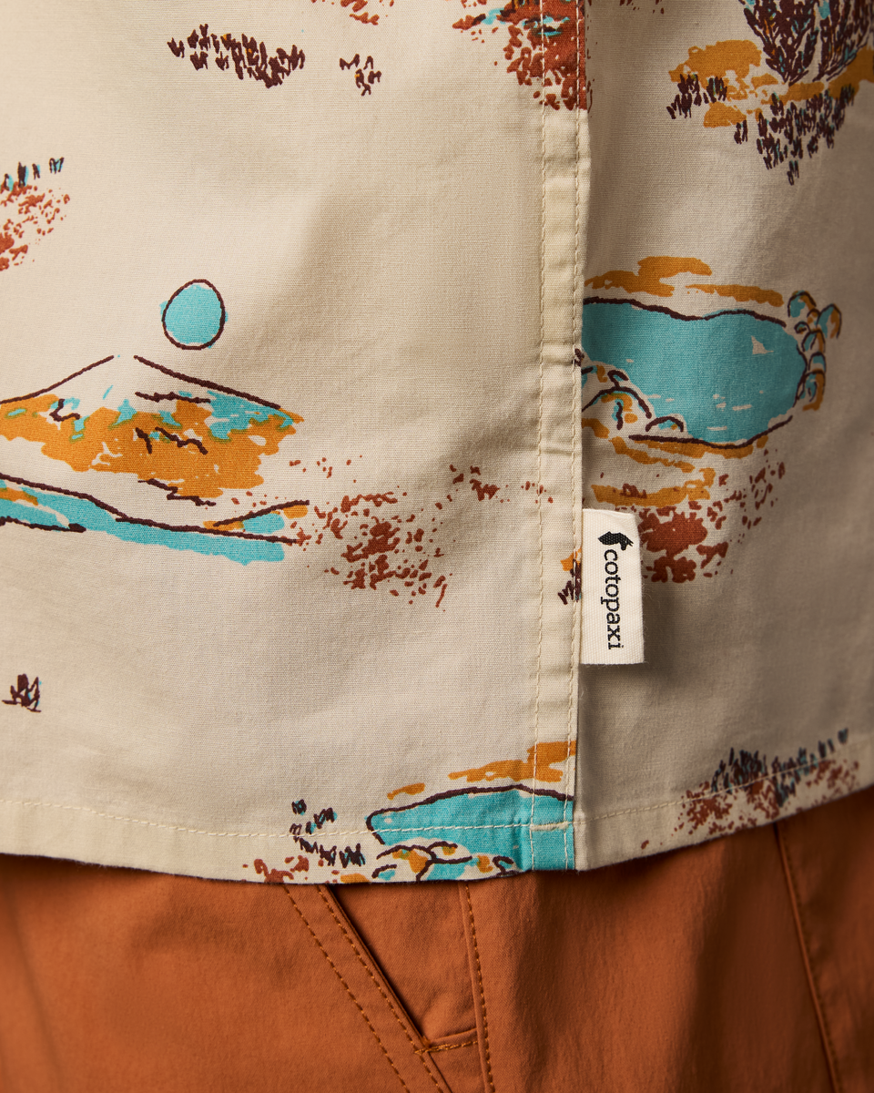 Estival Button Up Shirt - Print - Men's - Mt Cotopaxi Cream - US 5956