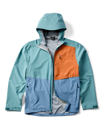 Impermeo 3L Hooded Shell Jacket - Men's - Everglade/Steel Blue - US 3254