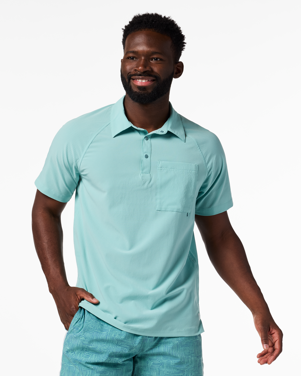 Pulso Tech Polo - Men's - Tide Pool - US 3847