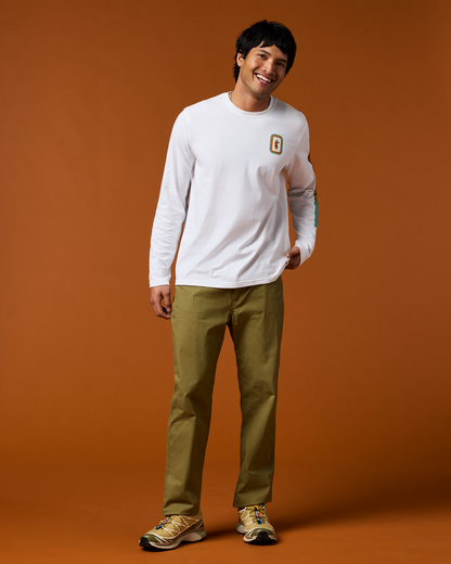 Radiant Llama Long-Sleeve T-Shirt - Men's - White - US 9733