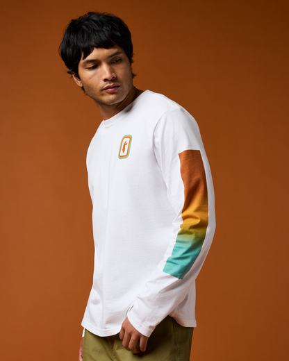 Radiant Llama Long-Sleeve T-Shirt - Men's - White - US 9733